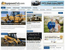 Tablet Screenshot of equipmentdaily.com